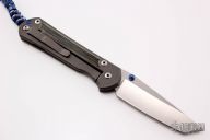 Large Sebenza 21 Tanto - Black Canvas Micarta
