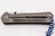 Large Sebenza 21 Tanto - Black Canvas Micarta