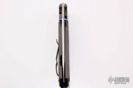 Large Sebenza 21 Tanto - Black Canvas Micarta