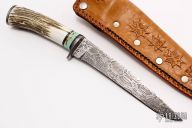 Damascus and Stag Long Blade