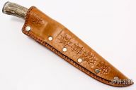 Damascus and Stag Long Blade