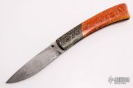 Damascus and Coral Linerlock
