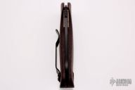 555 Mini Griptilian - Maroon Micarta Grip