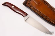 Belt Knife - Burgundy Paper Micarta