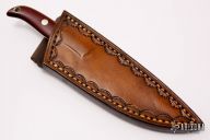 Belt Knife - Burgundy Paper Micarta