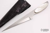Stainless Steel Stiletto - Mother Of Pearl