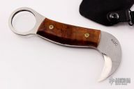 Pocket Karambit - Australian Red Gum Burl