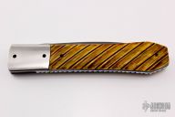 Coffin Handled Linerlock - Damascus