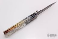 Mother of Pearl and Damascus Gents Folder