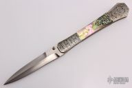 Engraved Coffin Handle Lockback