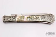 Engraved Coffin Handle Lockback