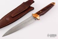 Fighter w/ Hamon - California Curly Redwood