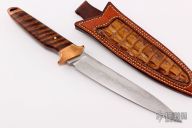 Fighter w/ Hamon - California Curly Redwood