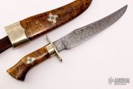 Large Fighting Bowie w/ Silver wire inlays