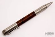 Ironwood and Titanium Screw Top Pen