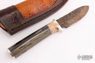 Skinner - Zebra Leg w/ Birds Eye Pattern Damascus