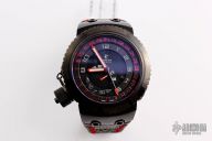  Invicta Reserve Quartz Watch - Black case with Black tone Polyurethane band - Model 10011