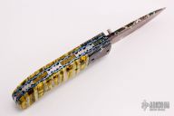 Damascus and Mammoth Molar Linerlock