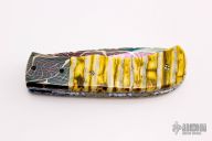 Damascus and Mammoth Molar Linerlock