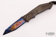 Linerlock - Mosaic Damascus and Carbon Fiber