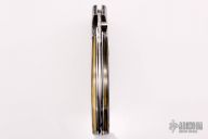 Damascus and Mammoth Ivory Lockback Auto  #9484