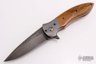 Linerlock - Damascus and Mammoth Ivory
