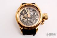  Invicta Men's 3845 Russian Diver Collection Quinosar Mechanical Skeleton Watch 