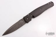 Dr Death Linerlock - Carbon Fiber and Damascus