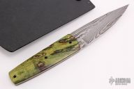 Damascus and Wood Fixed Blade 