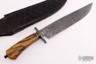 Damascus Bowie - Spalted Maple