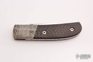Damascus and Carbon Fiber Gent's Folder