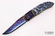 Damascus & Coral Linerlock
