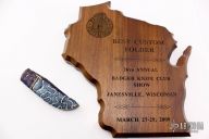 Damascus & Coral Linerlock