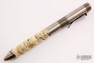 Custom 500 Series Pen - Mammoth Tooth and Faceted Ti