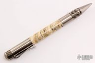 Custom 500 Series Pen - Mammoth Tooth and Faceted Ti