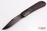 Slipjoint - Black Tumbled Blade/Bolsters and Carbon Fiber