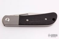 Slipjoint - Tumbled Blade and Black G-10