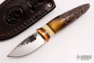 Pocket Knife - Fossilized Walrus Tusk 