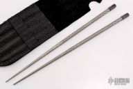 Ti Sushi Sticks with Dragon Skin Pattern