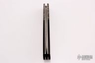 Black Lip Pearl and Damascus Lockback