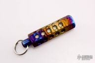 Titanium Hex Lantern with Green Insert