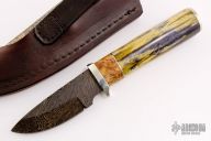 Hunter - Zebra Leg w/ W-Twist Pattern Damascus