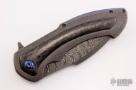 Fallout Flipper - Damascus and Carbon Fiber