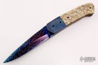 Damascus and Abalone Dagger