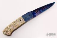 Damascus and Abalone Dagger