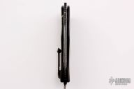 Anax - Blued Ball Bearing Damascus and DLC Titanium