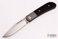  Slipjoint - Tumbled Blade and Black G-10