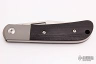  Slipjoint - Tumbled Blade and Black G-10