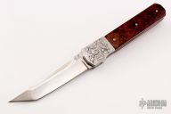 Hannya Mask Tanto - Engraved