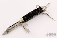 Danger Ranger Bear Scout Knife - Green Jigged Bone #50